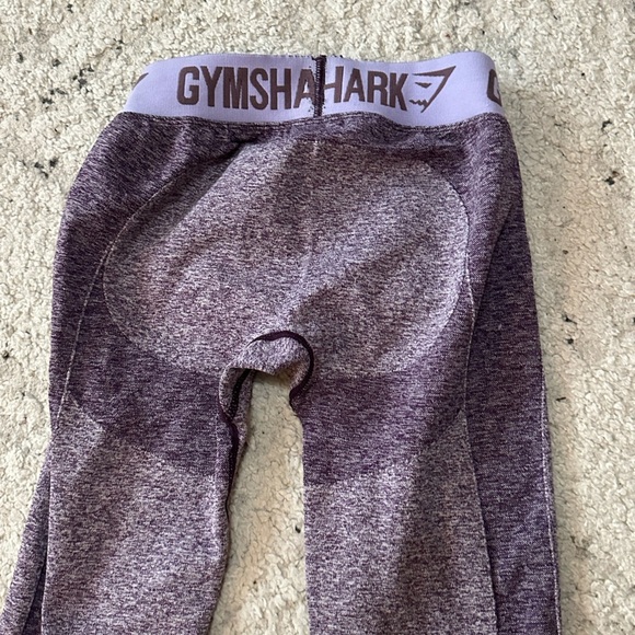Gymshark Womens Size XS Low Rise Purple Seamless Logo Waist Flex Legging  EUC - Picture 7 of 8